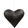 Clayre & Eef 6Y5389 Dekorace přívěsek srdce 25x4x25 cm šedá