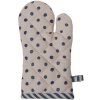 Clayre & Eef BBF44K Dětská chňapka do trouby 12x21 cm Béžová - modrá