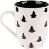 Clayre & Eef BWXMU Hrnek 12x8x10 cm - 300 ml Béžová - černá