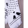 Ručník pro hosty Clayre & Eef CTLBS 40x66 cm černý - bílý