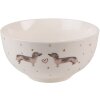 Clayre & Eef DHLBO Miska Ø 14x7 cm - 500 ml Béžová - hnědá