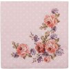 Clayre & Eef DTR73-1 Papírové ubrousky 33x33 cm (20 kusů) Růžová barva