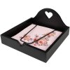 Clayre & Eef DTR73-1 Papírové ubrousky 33x33 cm (20 kusů) Růžová barva