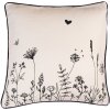 Clayre & Eef FAF21 Povlak na polštář 40x40 cm béžový - černý