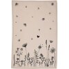 Clayre & Eef FAF42-1 Kuchyňská utěrka 50x70 cm béžová - černá