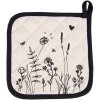 Clayre & Eef FAF45 Chňapka 20x20 cm béžová - černá