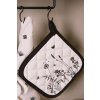 Clayre & Eef FAF45 Chňapka 20x20 cm béžová - černá