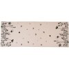 Clayre & Eef FAF64 Běhoun na stůl 50x140 cm Béžová - černá