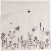 Clayre & Eef FAF73 Papírové ubrousky 33x33 cm (20 kusů) Béžová barva