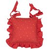Clayre & Eef HLC25 potah na polštář na židli 40x40 cm béžový - zelený