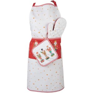 Clayre & Eef HLC45 Chňapka 20x20 cm béžová - zelená