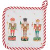 Clayre & Eef HLC45 Chňapka 20x20 cm béžová - zelená