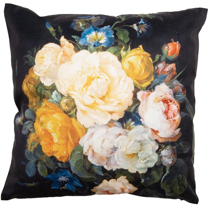Clayre & Eef KT021.306 Povlak na polštář 45x45 cm žlutý - bílý
