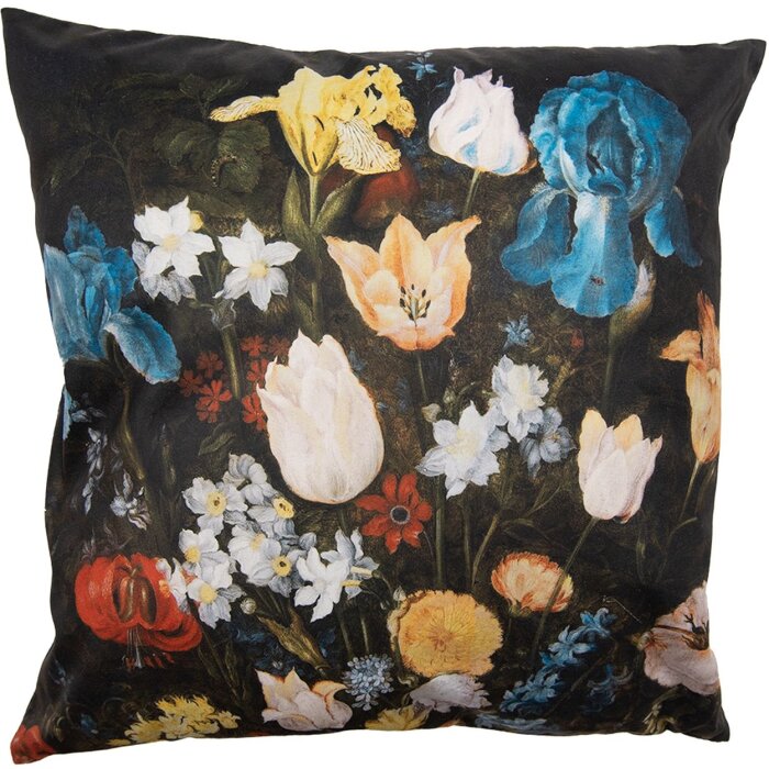Clayre & Eef KT021.309 Povlak na polštář 45x45 cm černý