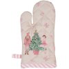 Clayre & Eef PNC44K Dětská chňapka do trouby 12x21 cm béžová - růžová