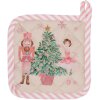 Clayre & Eef PNC45K Chňapka dětská 16x16 cm béžová - růžová