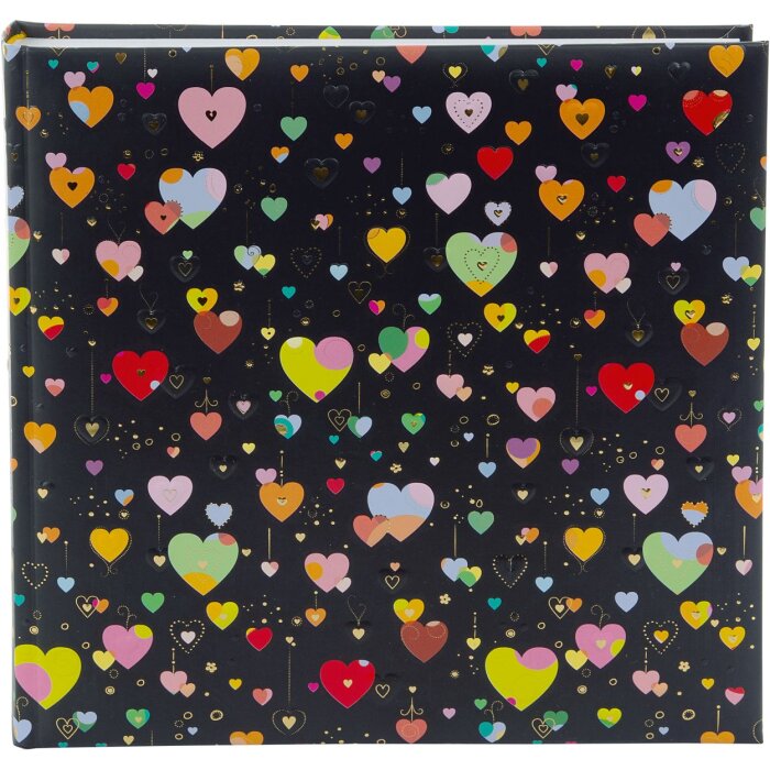 Goldbuch fotoalbum Heart to Heart tmavé 25x25 cm 60 bílých stran