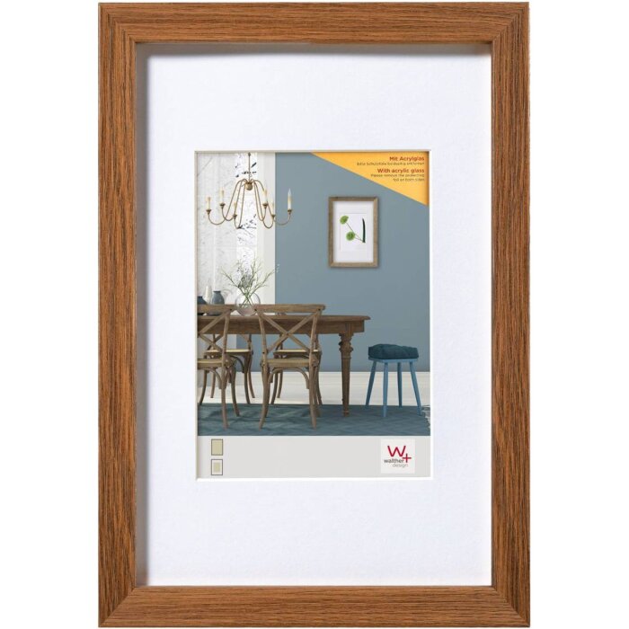 Dřevěný rám Walther Fiorito 40x60 cm tmavý dub akrylové sklo