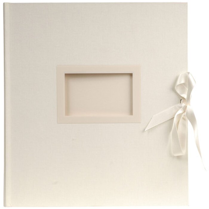 Exacompta fotoalbum Kingsbridge slonová kost 29x32 cm 60 bílých stran