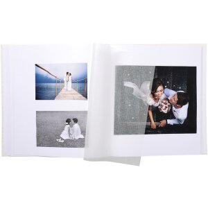 Exacompta fotoalbum Kingsbridge slonová kost 29x32 cm 60 bílých stran