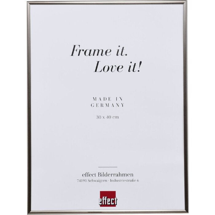 Efektní plastový rám Art platinum 20x28 cm čiré sklo