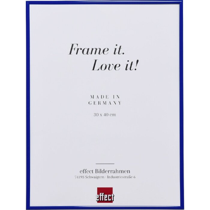 Efektní plastový rám Art blue 42x59,4 cm čiré sklo