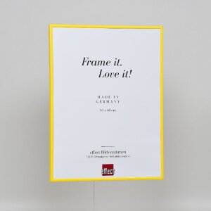 Efektní plastový rám Art yellow 50x100 cm čiré sklo