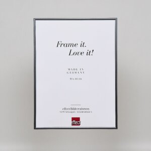 Efektní plastový rám Art antracit 60x80 cm čiré sklo