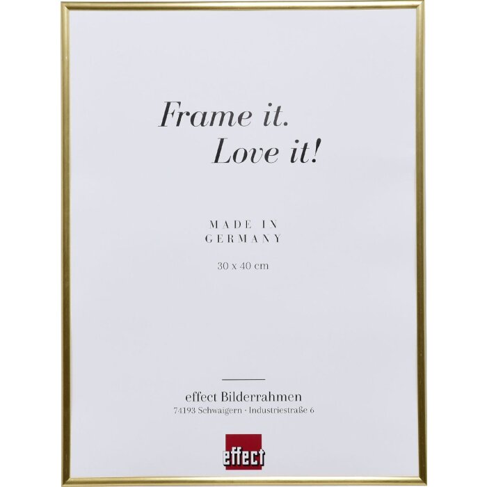 Efektní plastový rám Art gold 60x90 cm čiré sklo