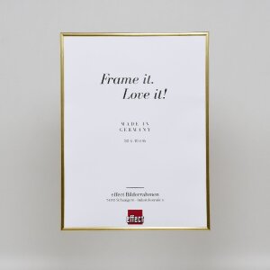 Efektní plastový rám Art gold 10,5x14,8 cm čiré sklo
