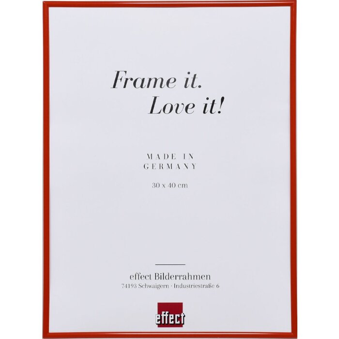 Efektní plastový rám Art red 61x91,5 cm čiré sklo