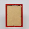 Hliníkový obrazový rám 18x24 cm s červeným čirým sklem MDF zadní stojan na stěnu