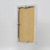 Hliníkový obrazový rám 18x24 cm stříbrný s vysokým leskem, čiré sklo, zadní panel MDF