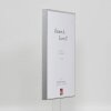 Hliníkový obrazový rám 18x24 cm stříbrný s vysokým leskem, čiré sklo, zadní panel MDF