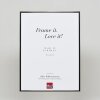 Hliníkový obrazový rám Effect antique silver 18x24 cm zadní panel z čirého skla MDF