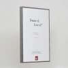 Hliníkový obrazový rám Effect antique silver 18x24 cm zadní panel z čirého skla MDF