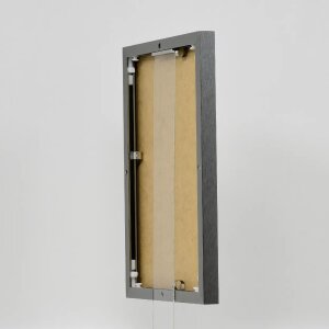 Hliníkový obrazový rám 18x27 cm antická stříbrná čiré sklo MDF zadní panel
