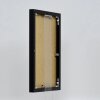 Efektní hliníkový obrazový rám Quadro 20x20 cm černý s vysokým leskem a čirým sklem