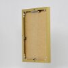 Hliníkový obrazový rám Quadro 20x25 cm zlatý zadní panel z čirého skla MDF