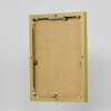 Hliníkový obrazový rám Quadro 20x25 cm zlatý zadní panel z čirého skla MDF