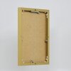 Hliníkový obrazový rám Quadro 20x25 cm zlatý zadní panel z čirého skla MDF
