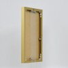 Hliníkový obrazový rám Quadro 20x25 cm zlatý zadní panel z čirého skla MDF