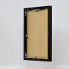 Hliníkový obrazový rám Quadro 20x25 cm černý čiré sklo MDF zadní panel