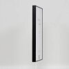 Hliníkový obrazový rám Quadro 20x25 cm černý čiré sklo MDF zadní panel