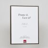 Hliníkový obrazový rám s efektem Quadro 20x30 cm bronzové čiré sklo MDF zadní panel