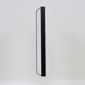 Hliníkový obrazový rám Quadro 27x48 cm Black Clear Glass High Landscape s efektem