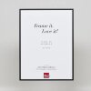 Hliníkový obrazový rám Quadro 27x48 cm Black Clear Glass High Landscape s efektem