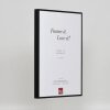 Hliníkový obrazový rám Quadro 27x48 cm Black Clear Glass High Landscape s efektem