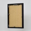 Hliníkový obrazový rám Quadro 30x30 cm černý s vysokým leskem a čirým sklem