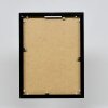 Hliníkový obrazový rám Quadro 30x30 cm černý s vysokým leskem a čirým sklem